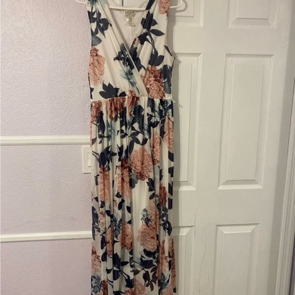 Floral Sleeveless Pant Romper - White and Pink